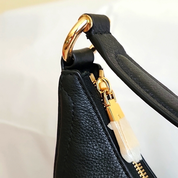 NWT MICHAEL KORS Classic Lydia Large Pebbled Leather Black Hobo Shoulder Bag - Picture 9 of 13